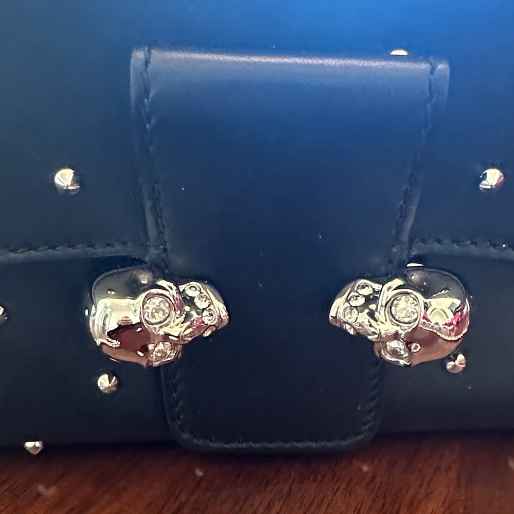 Alexander McQueen Authentic Elegant Black Studded Chain mini Bag. MINT CONDITION - Picture 3 of 13